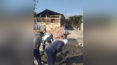 'Rishtonlik 535 inson jamoatchilik asosida ish bilan ta`minlandi. Ular o`z uyini yangidan qurmoqda'ning rasmi