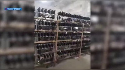 Изрображение 'В Сырдарьинской области выявили еще одну незаконную криптоферму (видео)'