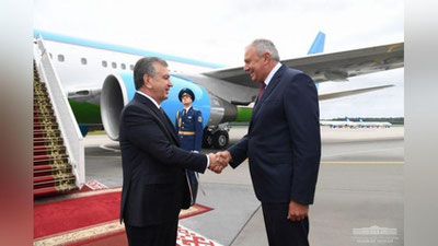 'Prezident Minskka tashrif bilan keldi'ning rasmi