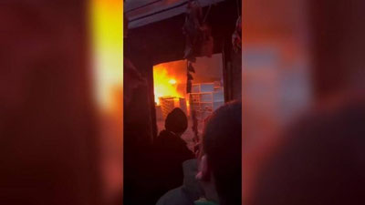 'Toshkentda qurilish mollari bo`lgan konteyner yonib ketdi (video)'ning rasmi