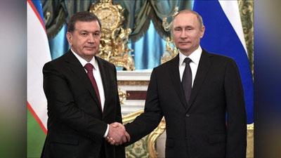 '​VLADIMIR PUTIN O`ZBEK HALQIGA FAROVON HAYoT TILADI'ning rasmi