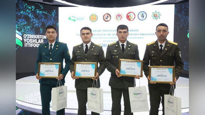 '“Harbiy qismlardagi eng namunali boshlang`ich tashkiloti” tanlovining respublika bosqichi bo`lib o`tdi'ning rasmi