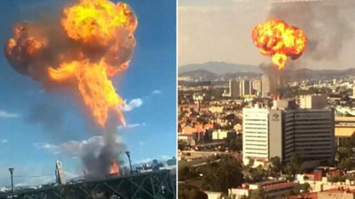 'Mexikoda spirtli ichimliklar zavodi portladi'ning rasmi