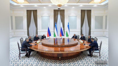 'O`zbekiston Prezidenti Rossiya Davlat dumasi raisini qabul qildi'ning rasmi