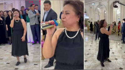 Изрображение 'В Шымкенте женщина зачитала Gangsta's Paradise на свадьбе и стала звездой соцсетей (видео)'