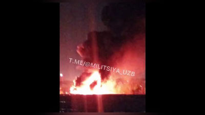 'Yakkasaroydagi sintepon ishlab chiqarish sexida yong`in sodir bo`ldi (video)'ning rasmi