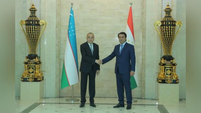 'Toshkent shahar hokimi Dushanbeda Rustam Emomali bilan uchrashdi'ning rasmi