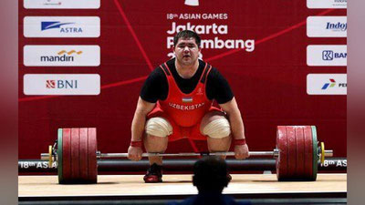 'Og`ir atletika. Rustam Djangabaev ikkita bronza medalini qo`lga kiritdi'ning rasmi