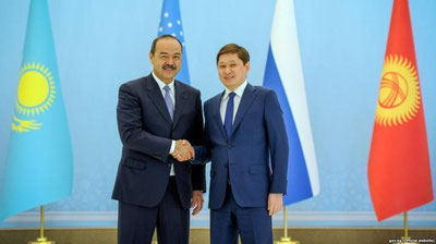 'O`ZBEKISTON VA QIRG`IZISTON BOSh VAZIRLARI TELEFON ORQALI MULOQOTDA BO`LIShDI'ning rasmi