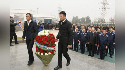 Изрображение 'НА АВТОЗАВОДЕ В АСАКЕ ОТКРЫЛСЯ МЕМОРИАЛЬНЫЙ КОМПЛЕКС ИСЛАМА КАРИМОВА (ФОТО)'