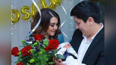 'Dilso`z va Farruh Raimov tug`ruqxonadan farzandlarini olib chiqdilar (foto)'ning rasmi