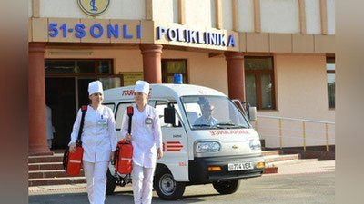 Изрображение 'ПОЛИКЛИНИКАМ ТАШКЕНТА ПЕРЕДАНЫ 120 ДАМАСОВ'