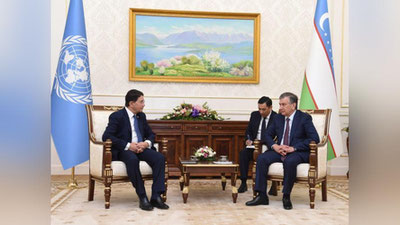 Изрображение 'ПРЕЗИДЕНТ УЗБЕКИСТАНА ПРИНЯЛ ГЛАВУ ВСЕМИРНОЙ ТУРИСТСКОЙ ОРГАНИЗАЦИИ ООН'