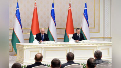 Изрображение 'УЗБЕКИСТАН И БЕЛАРУСЬ ПОДПИСАЛИ 19 ДОКУМЕНТОВ'