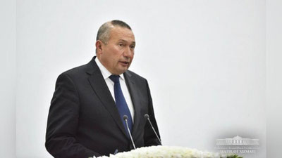 'Эргаш Солиев Жиззах вилояти ҳокими этиб тайинланди'ning rasmi