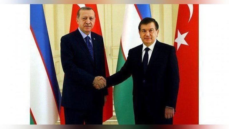 '​Shavkat Mirziyoev va Rajab Toyib Erdo`g`on bir-birini tabrikladi'ning rasmi