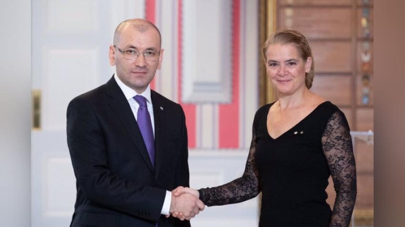 'O`zbekiston elchisi Kanada General-gubernatoriga ishonch yorliqlarini topshirdi'ning rasmi