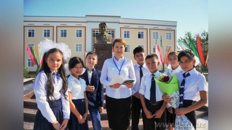 '​OROLBO`YIDA IQTIDORLI BOLALAR MAKTABI OChILDI'ning rasmi