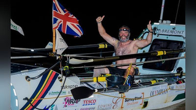 'Angliyalik nogiron Atlantika okeanini suzib o`tdi 'ning rasmi