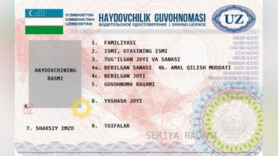 'Ҳайдовчилик гувоҳномасини текширувчи янги қурилма яратилди'ning rasmi