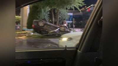 Изрображение 'ДТП в Ташкенте: от удара Captiva перевернулась (фото)'