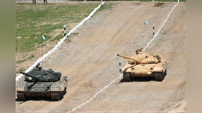 Изрображение 'НА ЧИРЧИКСКОМ ПОЛИГОНЕ СТАРТОВАЛ ТАНКОВЫЙ БИАТЛОН'