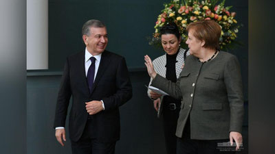 Изрображение 'О ЧЕМ ДОГОВОРИЛИСЬ РУКОВОДИТЕЛИ УЗБЕКИСТАНА И ФРГ В БЕРЛИНЕ?'