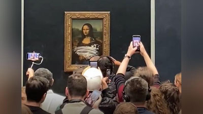Изрображение '"Мона Лиза" Леонардо да Винчи стала объектом вандализма (видео)'
