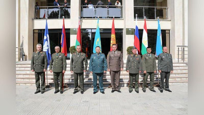 'O`zbekiston Mudofaa vazirligi vakillari Qirg`izistonda o`tkazilgan  koordinasion komitetning XX majlisida ishtirok etdi'ning rasmi