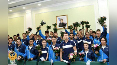 'Osiyo o`yinlari qahramonlari Prezident farmoyishiga binoan tantanali ravishda taqdirlandi'ning rasmi