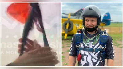 Изрображение 'В России парашютист снял последние секунды своей жизни на видео'