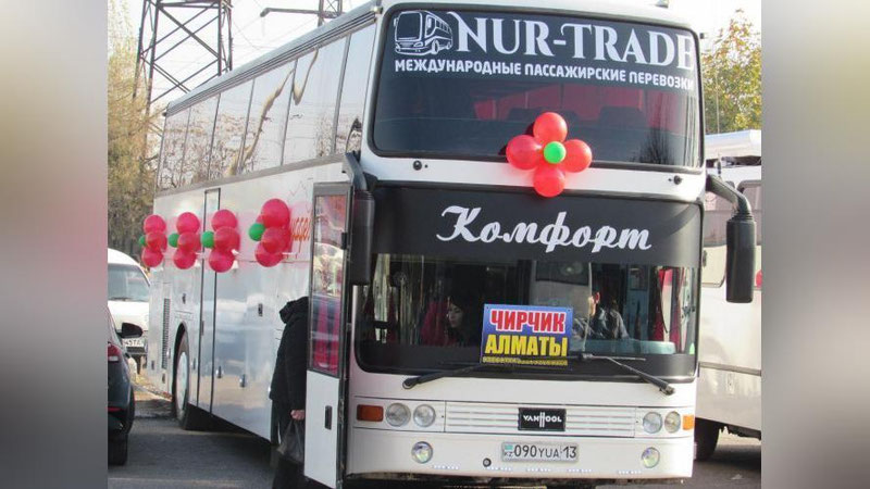 'Chirchiqdan Olmaotaga xalqaro avtobus qatnovi yo‘lga qo‘yildi'ning rasmi