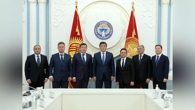 'O`zbekiston DXX raisi Qirg`izistondagi uchrashuvda ishtirok etdi'ning rasmi