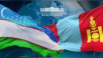 'Shavkat Mirziyoev Mo`g`uliston Prezidentini tabrikladi'ning rasmi