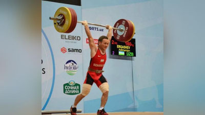 Изрображение 'Ахмаджон Эргашев стал чемпионом мира по тяжелой атлетике'