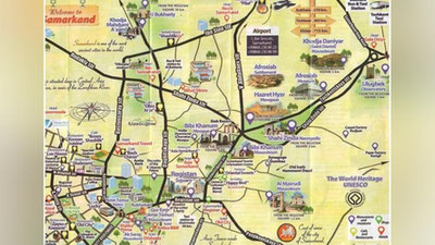 'Самарқандда сайёҳлар учун чўнтак хариталари жорий этилди'ning rasmi