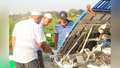 'O`zbekistonda yangi texnologiyalar asosida sholi etishtiriladi'ning rasmi