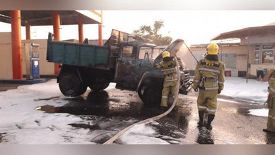 Изрображение 'На территории АГНКС в Ташкенте произошел пожар'