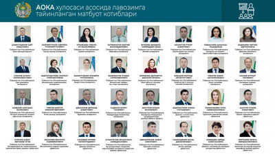'Saida Mirziyoeva tayinlangan Matbuot kotiblari shaxsini e`lon qildi (foto)'ning rasmi