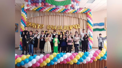 Изрображение 'Фото: яркое мероприятие в спецшколе №25 в Ташкенте'