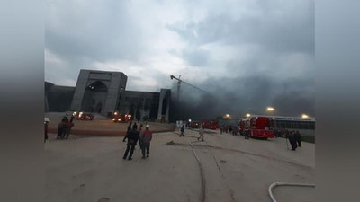 Изрображение 'В Ташкенте горел строящийся Центр исламской цивилизации (видео)'