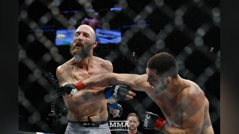 'Ўзбекистонлик ММА жангчиси UFCдаги иккинчи ғалабани қўлга киритди'ning rasmi