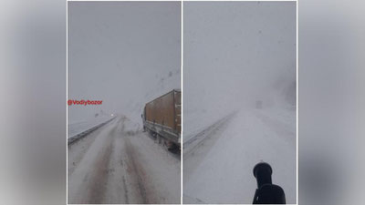 Изрображение 'Движение транспорта через перевал "Камчик" приостановлено'