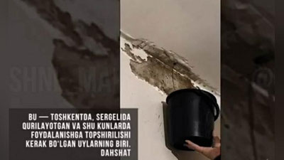 'Sergelidagi uylarning shiftidan chelaklab oqqan suv bo`yicha mas`ullar javob berdi'ning rasmi