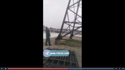'Bektemirda yuqori quvvatli elektr tarmoq ustuniga chiqib olgan fuqaro yuzasidan tafsilotlar ma`lum qilindi (video)'ning rasmi