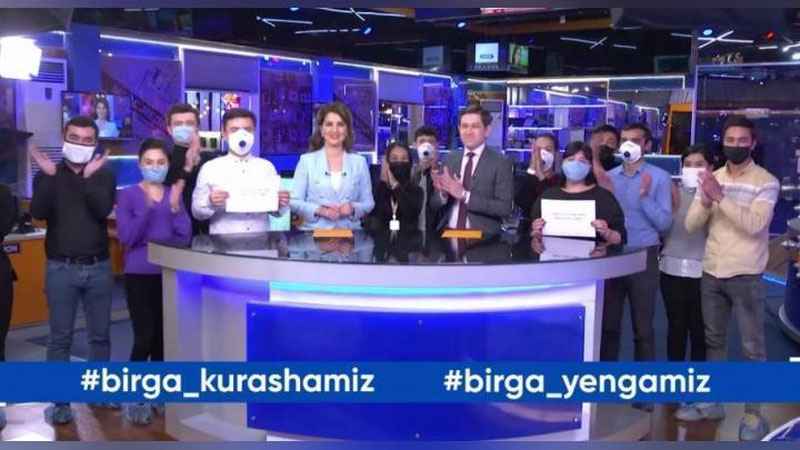 'Ўзбек телеканаллари янги   #birgakurashamiz челенжини ишга туширди'ning rasmi
