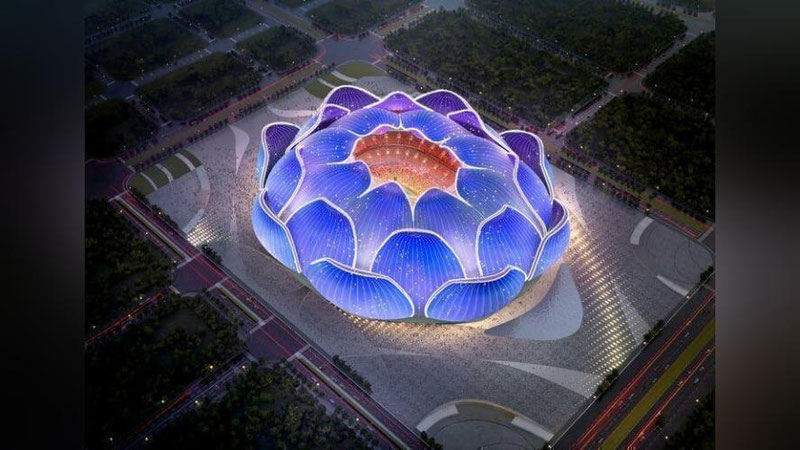 'Xitoyda Nilufar gul ko`rinishidagi muhtasham stadion quriladi (foto)'ning rasmi