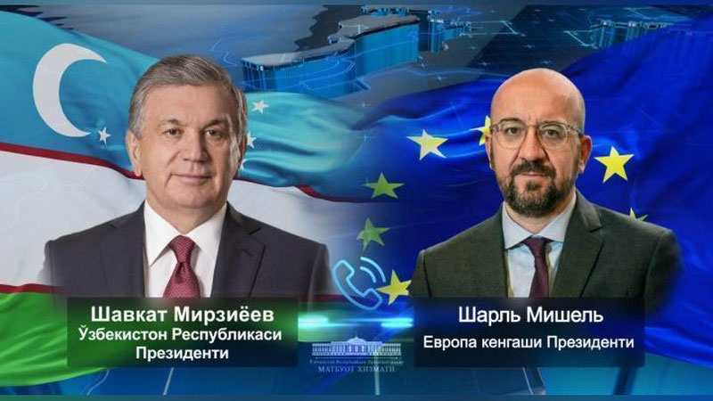 'Шавкат Мирзиёев Европа кенгаши президенти Шарль Мишель билан телефон орқали мулоқот қилди'ning rasmi