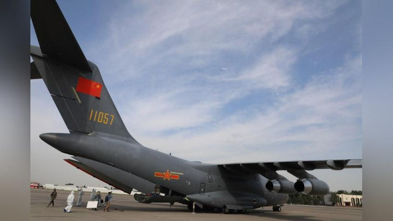 Изрображение 'Китай передал гуманитарную помощь для военных Узбекистана (фото, видео)'