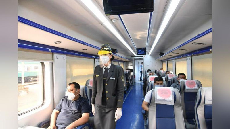 Изрображение 'Видео: как проходил запуск внутриреспубликанских рейсов в Узбекистане'